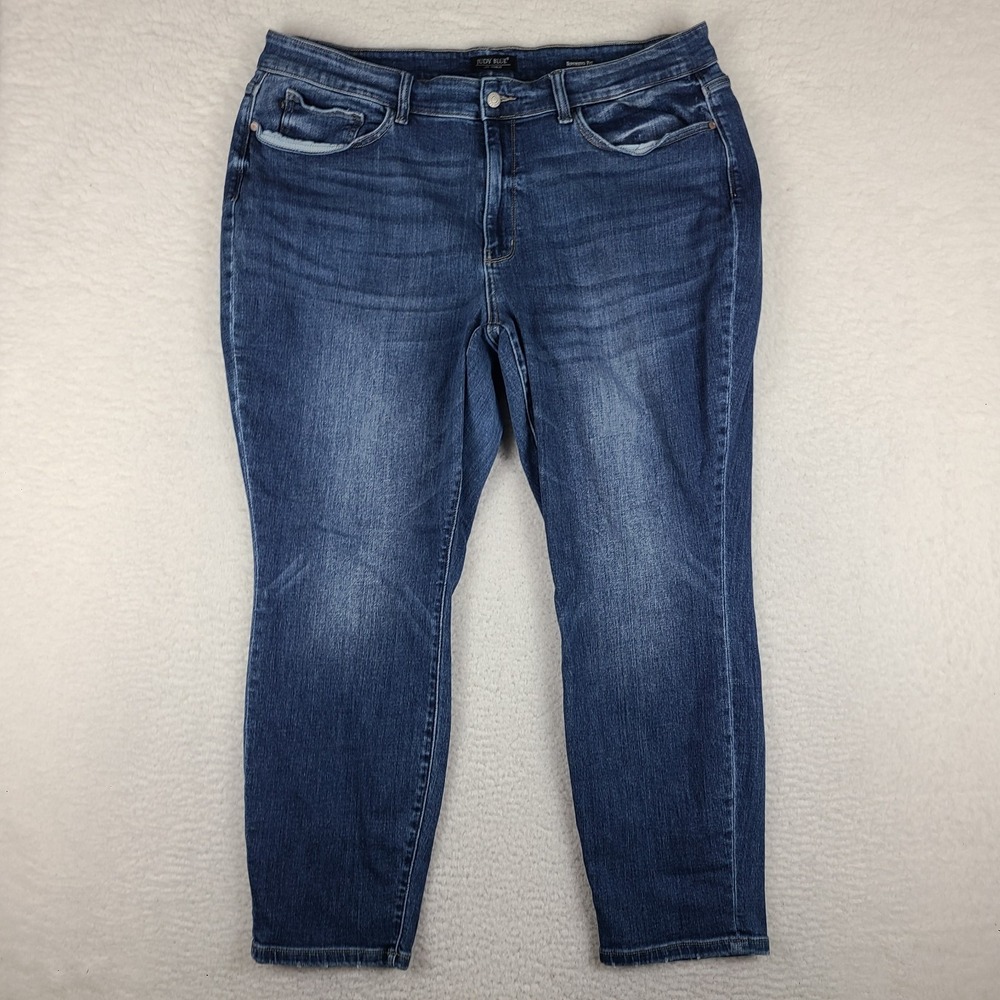 Judy Blue Dark Blue Boyfriend Jeans
